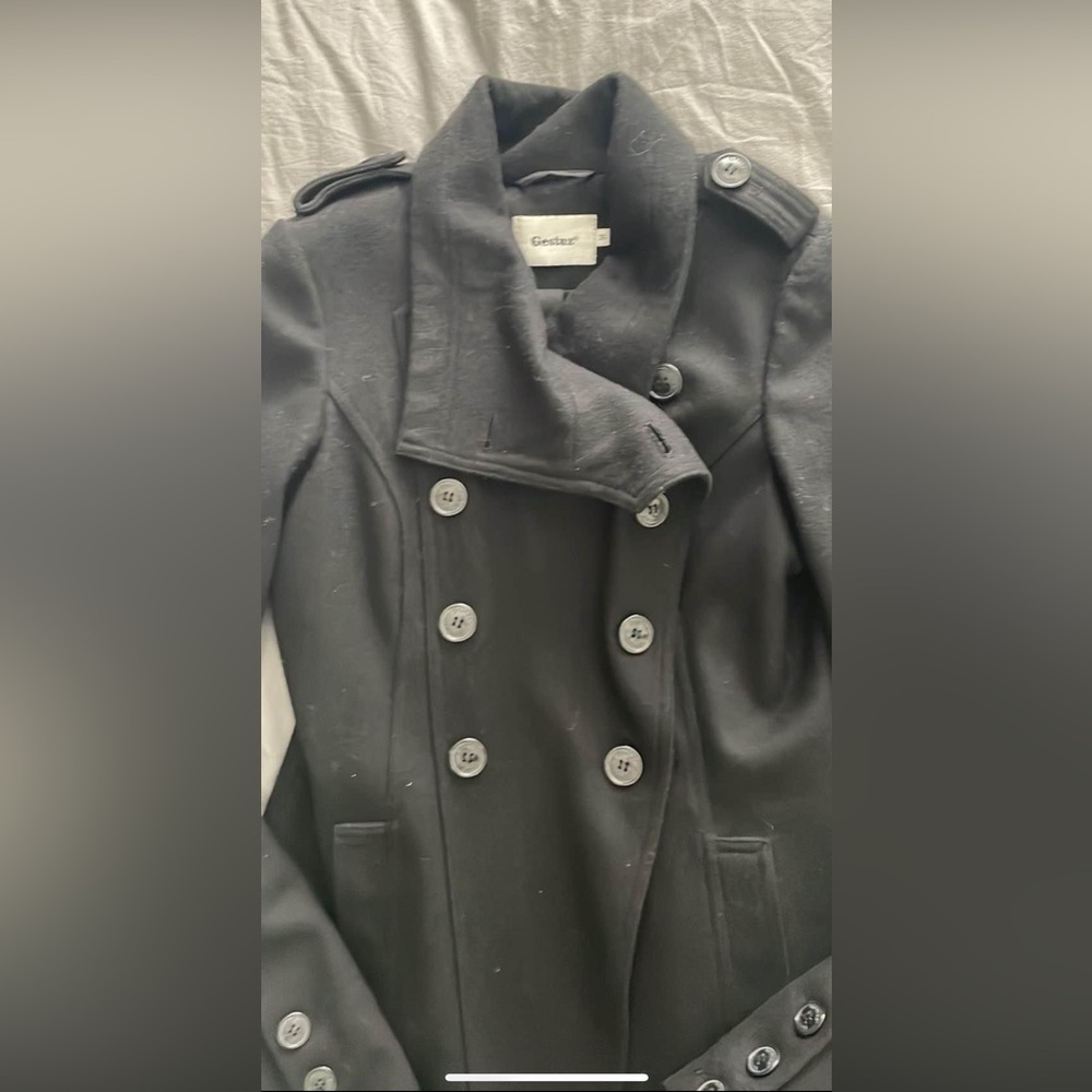 Gestuz Wool Penguin Coat Size S View 2